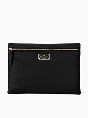 Kate Spade Wilson Road Black Nylon Large Drewe Pouch - NWOT